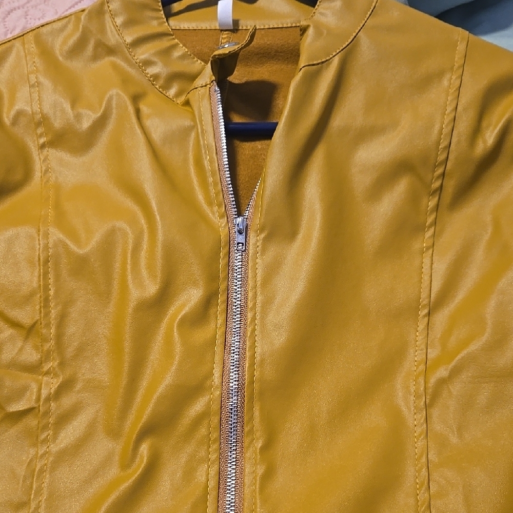 Mustard Yellow Zip-Up Jacket